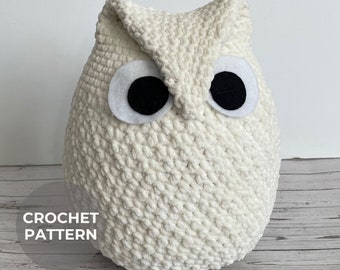 Easy Crochet Pattern Owl Amigirumi Plushie Toy Nursery Decor