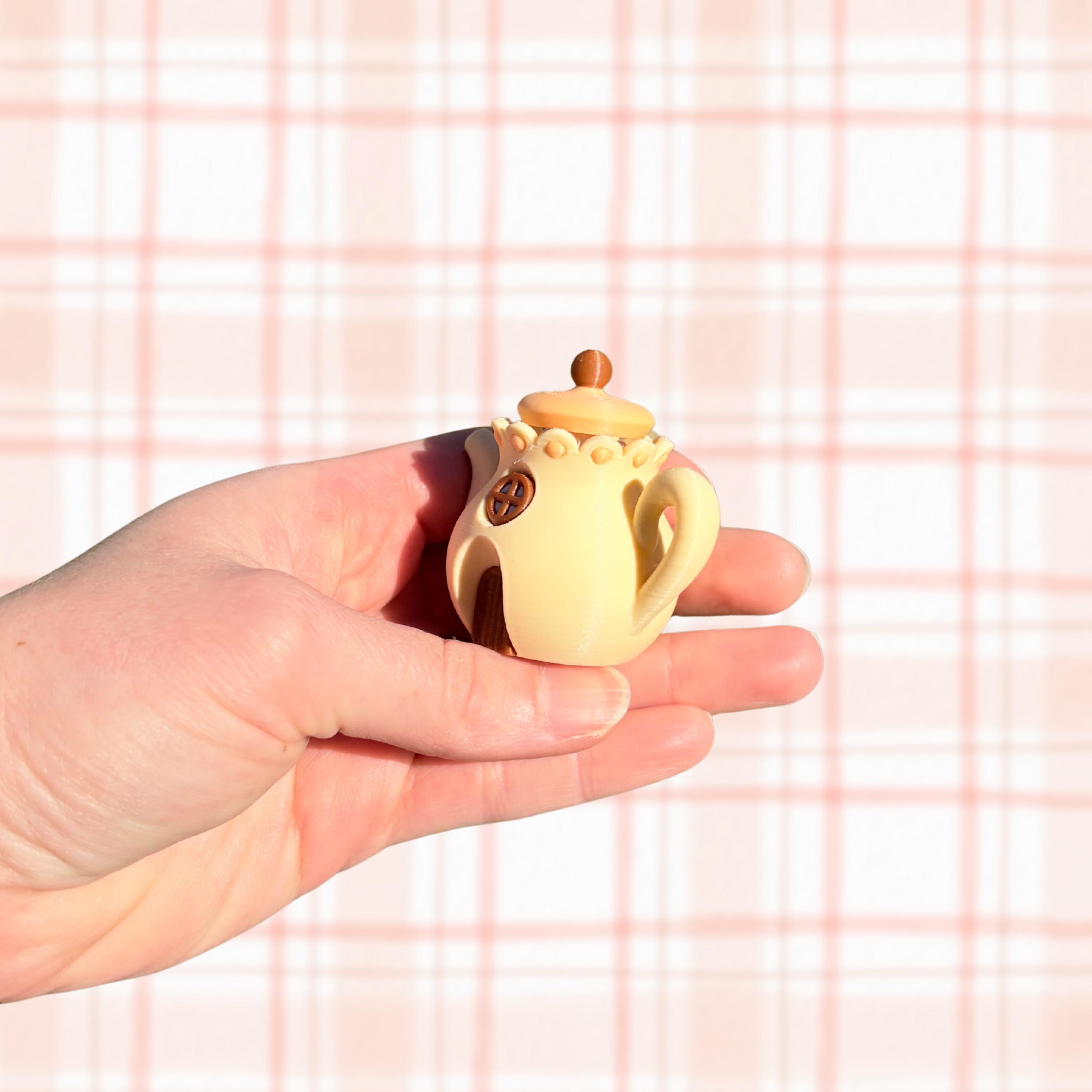 Kawaii Tea Kettle Clicker Fidget | Cottagecore Pastel Desk Toy | 3D ...