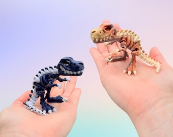 T-Rex Skeleton Fidget Toy - 3D Printed T-Rex Toy - Dinosaur Skeleton Fidget Toy - Dino Skeleton Articulated Fidget - Dinosaur Sensory Toy