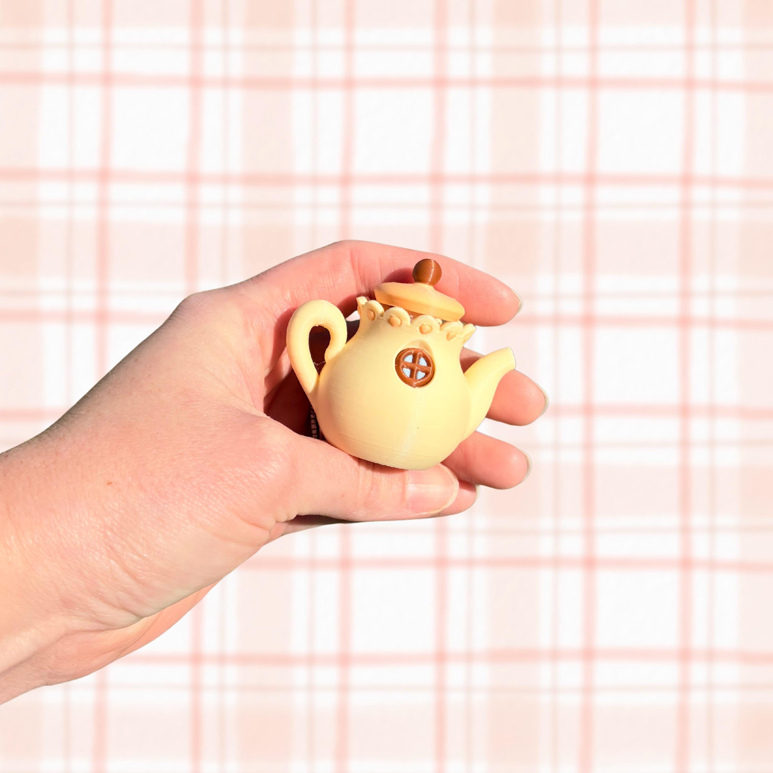 Kawaii Tea Kettle Clicker Fidget | Cottagecore Pastel Desk Toy | 3D ...