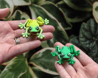 Frog Fidget Toy - Little Forg Fidget - 3D Printed Frog Fidget - Cute Frog Fidget - Smiley Face Frog - Frog Lover Gift - Cute Forg Figure