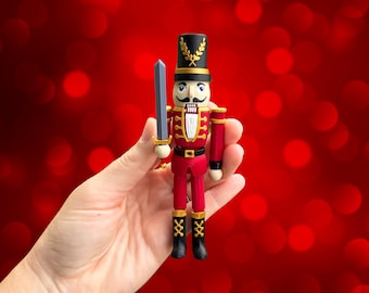 Little Nutcracker Fidget Toy - 3D Printed Nutcracker Toy - Stocking Stuffer - Christmas Gift - Nutcracker Desk Buddy - Christmas Fidget