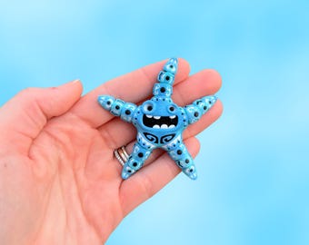 Starfish Fidget Toy - Tattooed Starfish Fidget Toy - Ocean Animal Fidget Toy - 3D Printed Starfish Fidget - Sensory Starfish Fidget