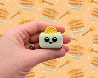 Mini tostadora con clicker - Juguete sensorial para la ansiedad - Tostadora con clicker para waffles - Tostadora con clicker para waffles