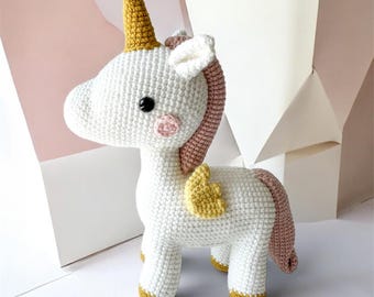 Crochet Unicorn - Handmade Unicorn Amigurumi - Magical Nursery Decoration