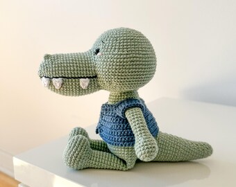 Crochet Crocodile - Handmade Amigurumi - Unique Stuffed Animal Gift