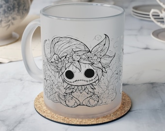 This is "Willowwisp" alternative fantasy drawing for kids and adults - Frosted Glass Mug Everyday Goth - by ReDawn