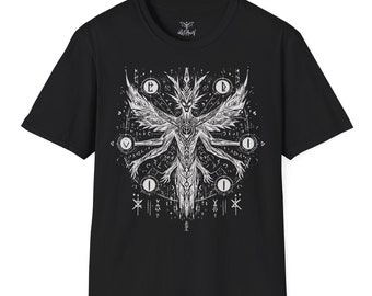 Softstyle T-Shirt - The "Mahakala" inspired Illustration, Alternative, Fantasy, Goth, Gothic, Darkwear - Unisex - by ReDawn