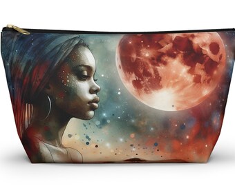 Bolsa para accesorios "Belleza Africana" Neceser Fantasía Alternativa Ropa Oscura Gótica Diaria Bruja Oscura - Camiseta - de ReDawn