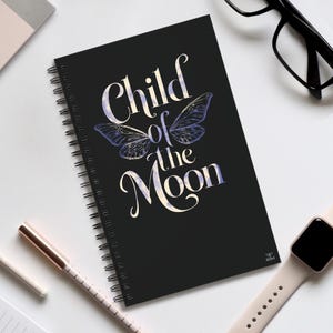 Child of the Moon Spiral Journal, Pagan Notizbuch, Magisch Gothic Notebook by ReDawn, Alternative Diary