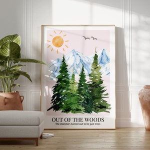Out Of The Woods 1989 Poster | Printable Wall Art | Digital Download Print at Home | Aesthetic Home Decor
