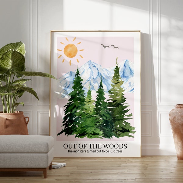 Out Of The Woods 1989 Poster | Printable Wall Art | Digital Download Print at Home | Subtle Swiftie Aesthetic Home Decor
