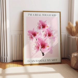 I Can Do It With A Broken Heart TTPD Print | Real Tough Kid Art | Dorm Decor | Digital Download | Botanical Girly Print