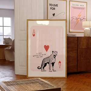 The 1 Poster | Printable Wall Art | Dorm Decor | Digital Download | Aesthetic Home Decor | Card Cheetah Poster
