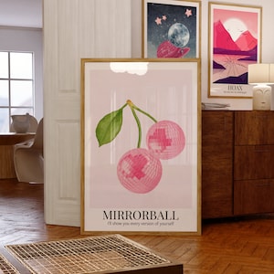 Mirrorball Folklore Poster | Printable Wall Art | Digital Download | Subtle Aesthetic Home Decor Wall Art Discoball