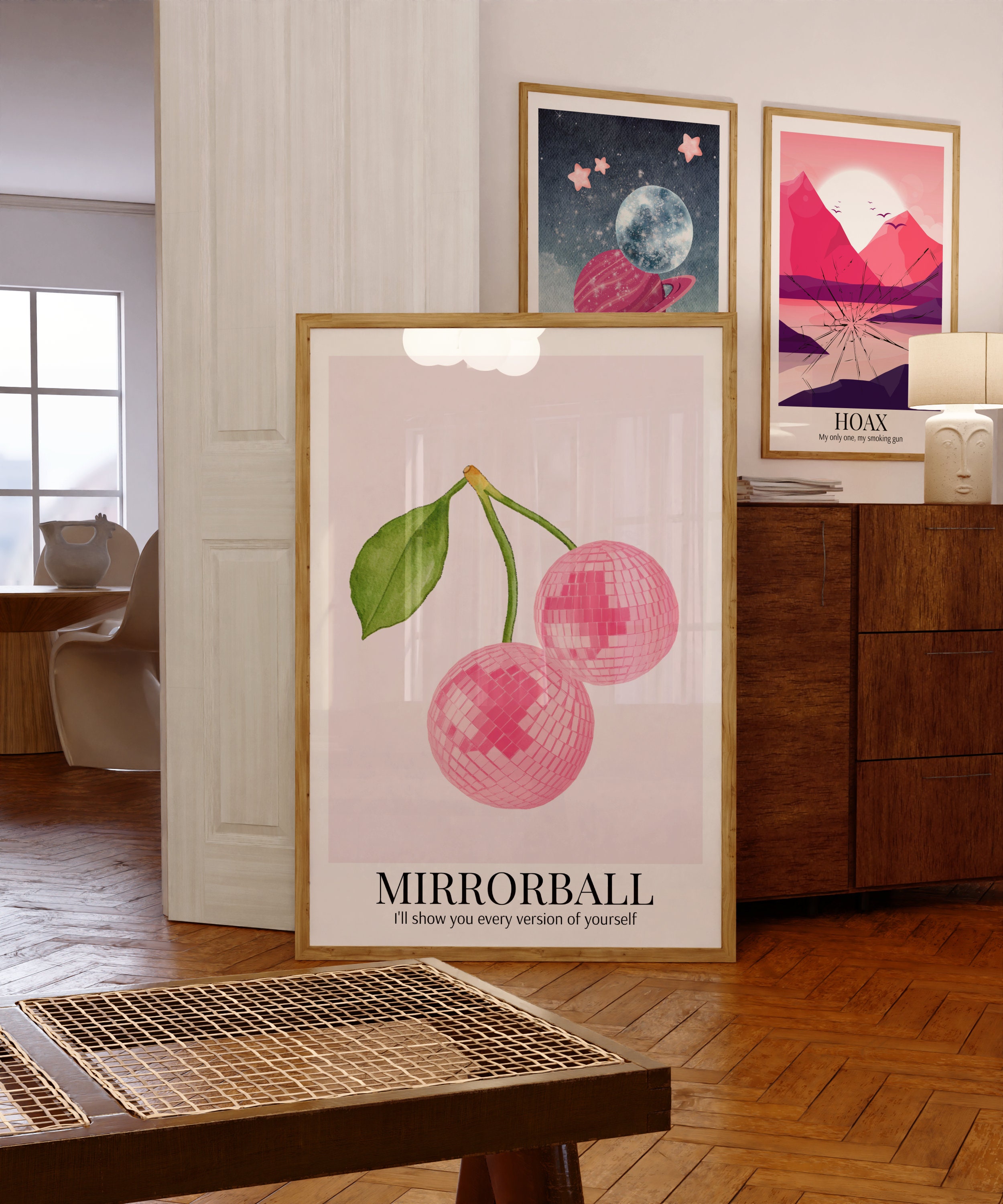 Mirrorball Folklore Poster Printable Wall Art Digital Download Subtle