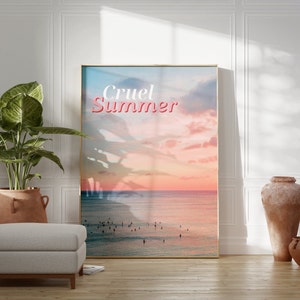 Cruel Summer Photo Print Poster | Vintage Wall Art | Vintage Photo | Digital Download | Aesthetic Home Decor | Dorm Decor