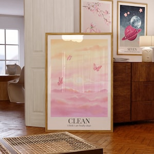 Clean 1989 Poster | Printable Wall Art | Digital Download | Aesthetic Home Decor Wall Art Dorm Decor