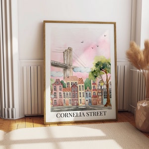 Póster de amante de Cornelia Street / Arte de pared imprimible / Decoración de dormitorio / Descarga digital / Decoración estética del hogar /