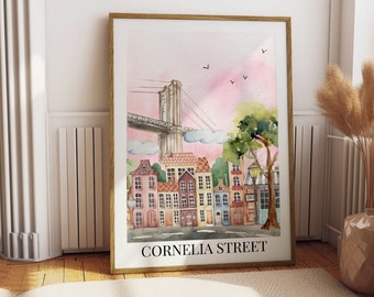 Cornelia Street Lover Poster | Printable Wall Art | Dorm Decor | Digital Download | Aesthetic Home Decor |