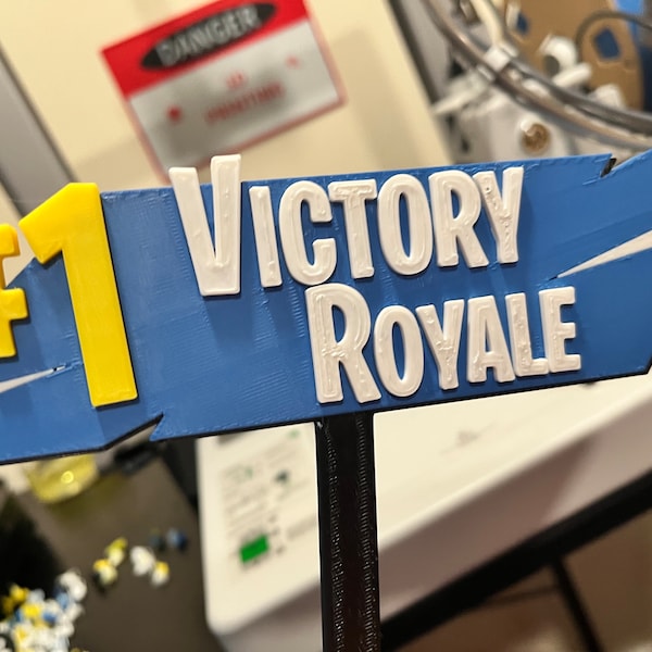 Victory Trophy 3d Printed with free KEYCHAIN