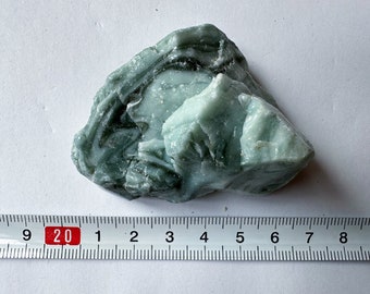 Green Layered Swirl Slag Glass Cullet Aquarium Landscape Garden