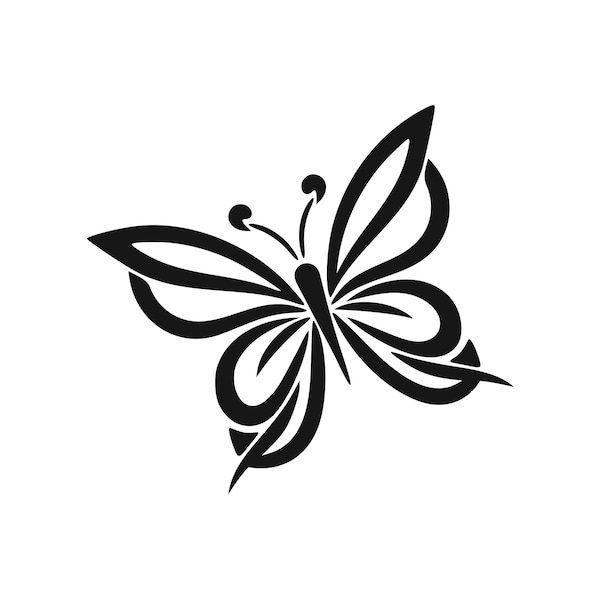 Vector Art "Elegant Butterfly" for Instant Download, Perfect for Home Decor & Personalized Gifts - Infuse Joy into Every Moment!