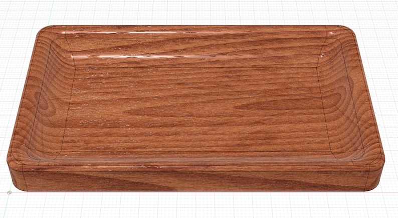 Peut inclure: Un plateau rectangulaire en bois avec un bord l&eacute;g&egrave;rement sur&eacute;lev&eacute; et une finition lisse et polie.