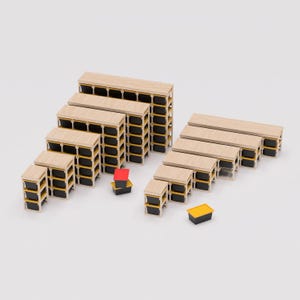 Digital Download: DIY 27 Gallon Tote Storage Rack / Workbench Plans PDF. Includes 30 sizes. Compatible with Lowes, HDX, Costco bins