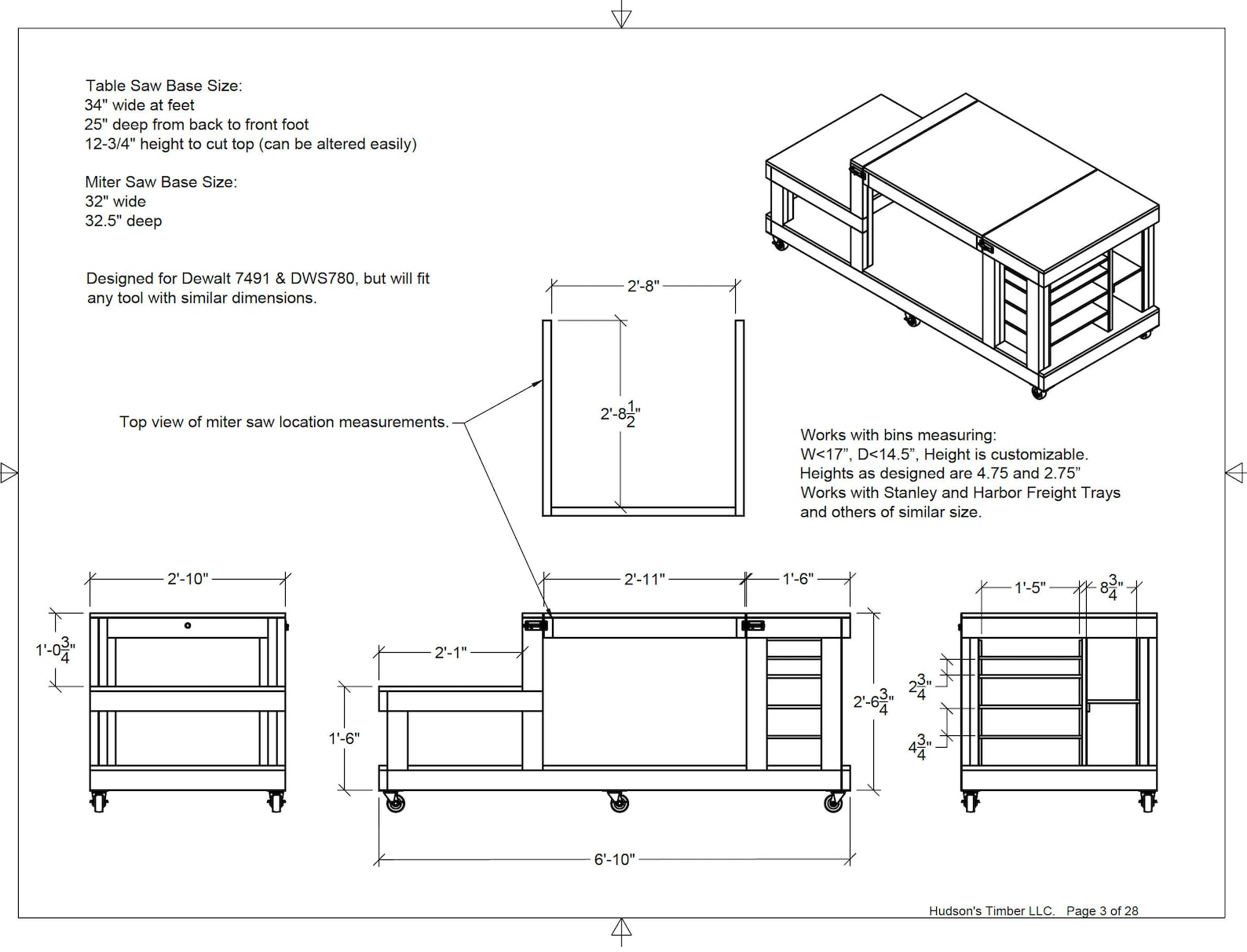 Flip Top Workbench Plans. Table Saw Workbench. Compact Mobile Flip Top ...