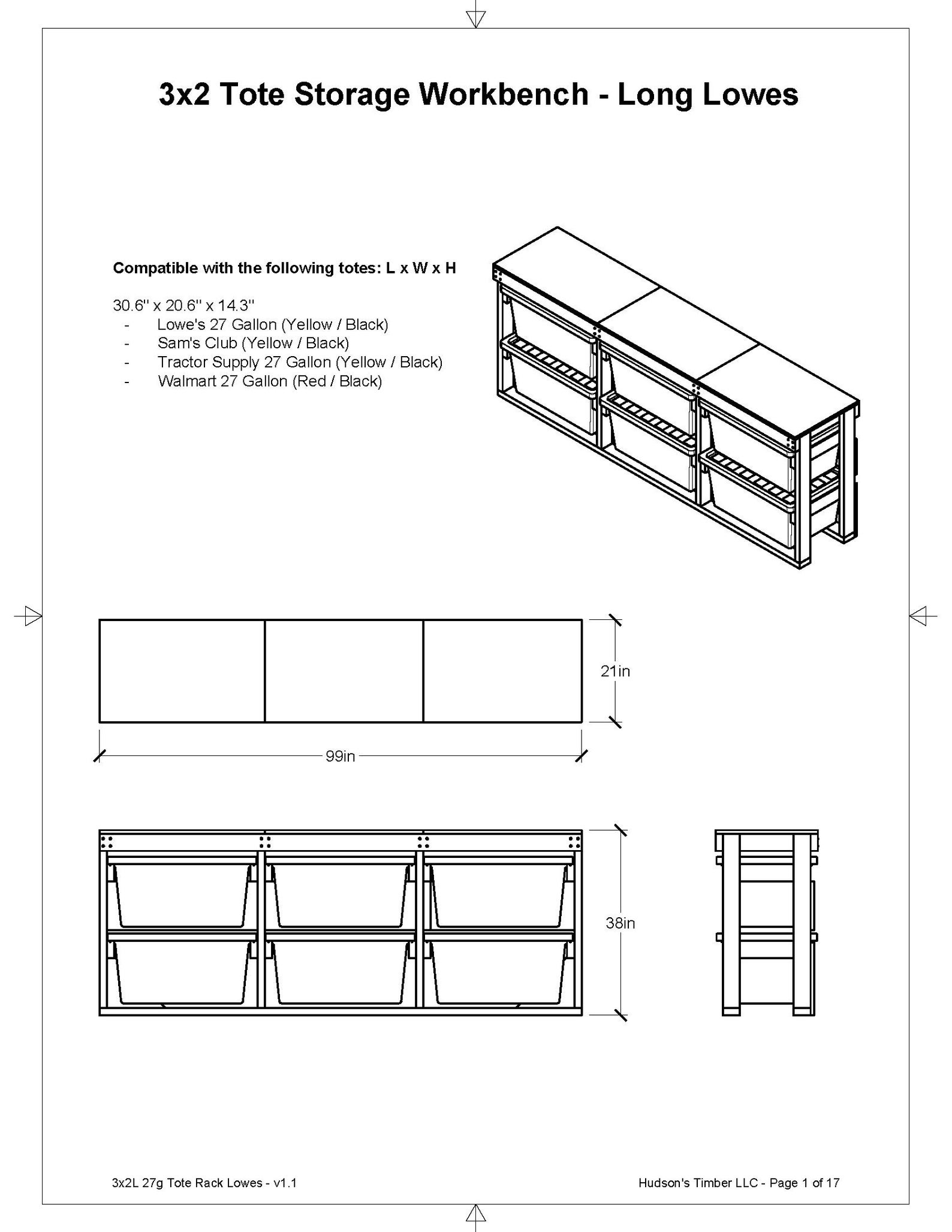 Site Plan Rack 27 Gallon Tote Rack Workbench Plans Sideways PDF. 6 Bin Rack Lengthwise ...