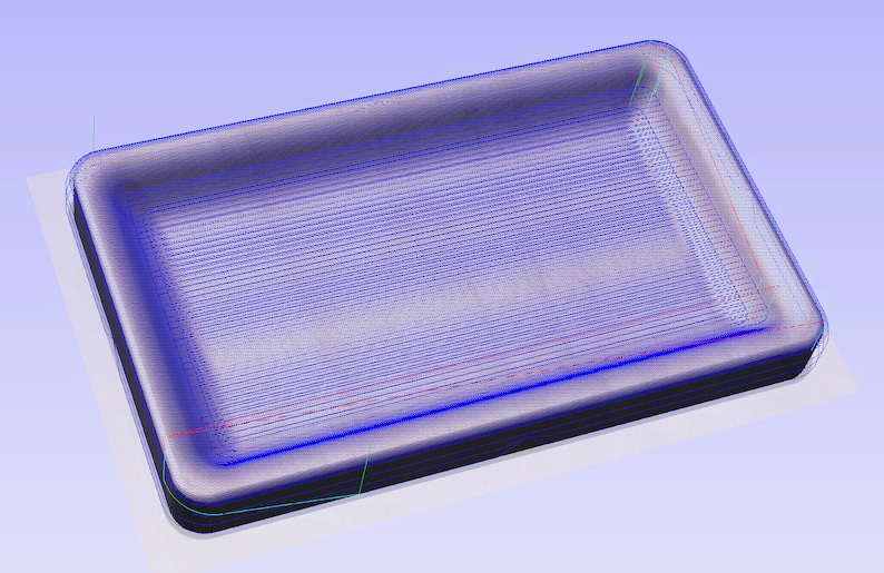 Peut inclure: Un r&eacute;cipient en plastique bleu de forme rectangulaire avec une surface lisse l&eacute;g&egrave;rement incurv&eacute;e. Le r&eacute;cipient est vide et semble &ecirc;tre con&ccedil;u pour contenir des aliments.