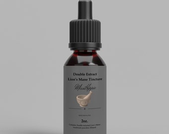 Lions Mane Extract - Double Extracted Fruitbody Mushroom Tincture (2oz bottle)