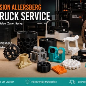 Custom 3D Printing Service | Print STL Files | Multiple Materials | Prototypes, Replacement Parts & Cosplay | Hochwertiger 3D Druckservice