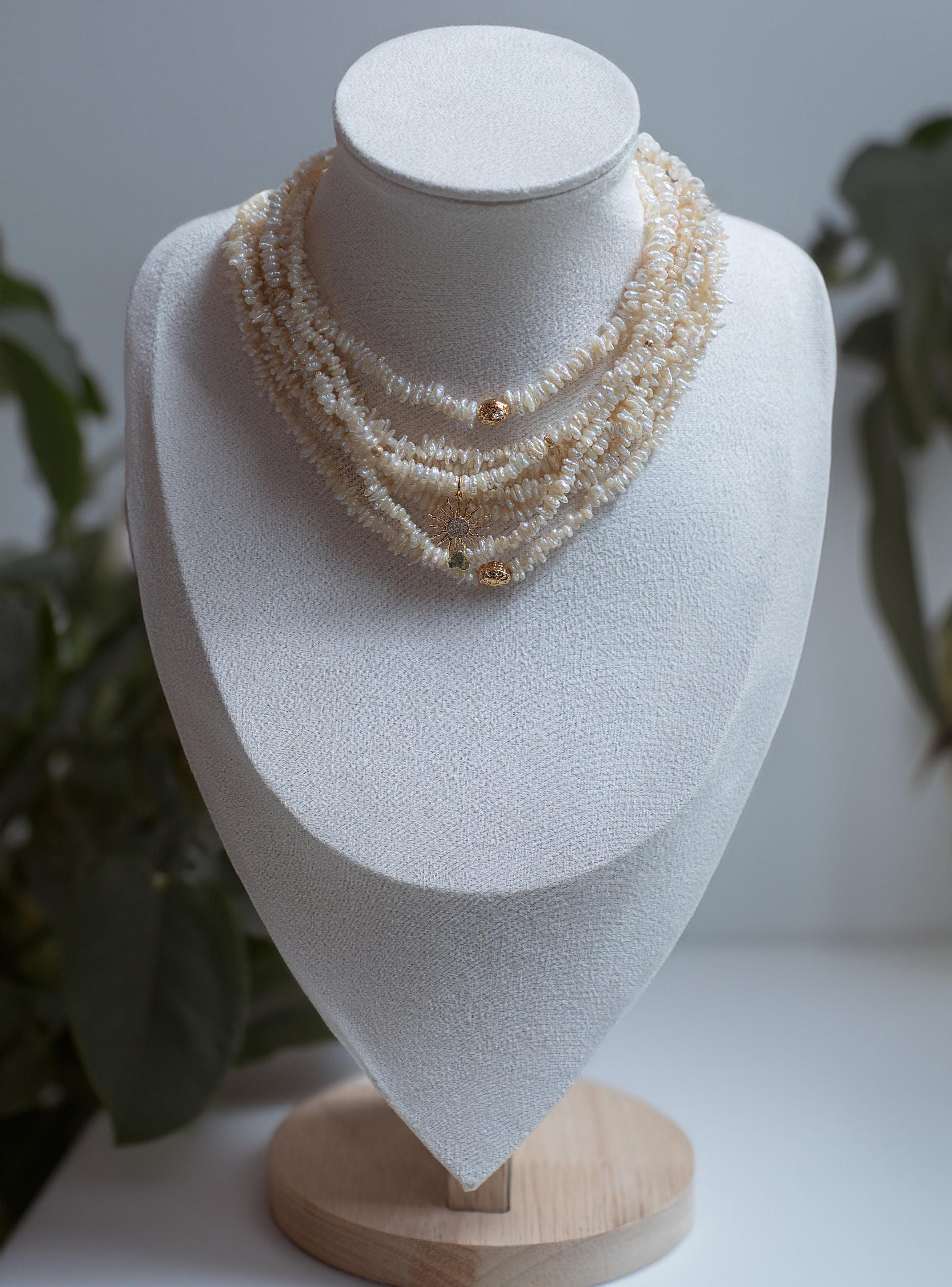 Keshi pearl necklace - Etsy 日本