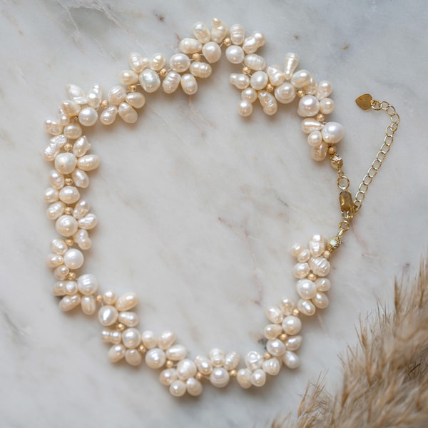 Baroque Pearl Choker – Elegant Bridal Statement Jewelry for Weddings, Events, and Bridesmaid Gifting