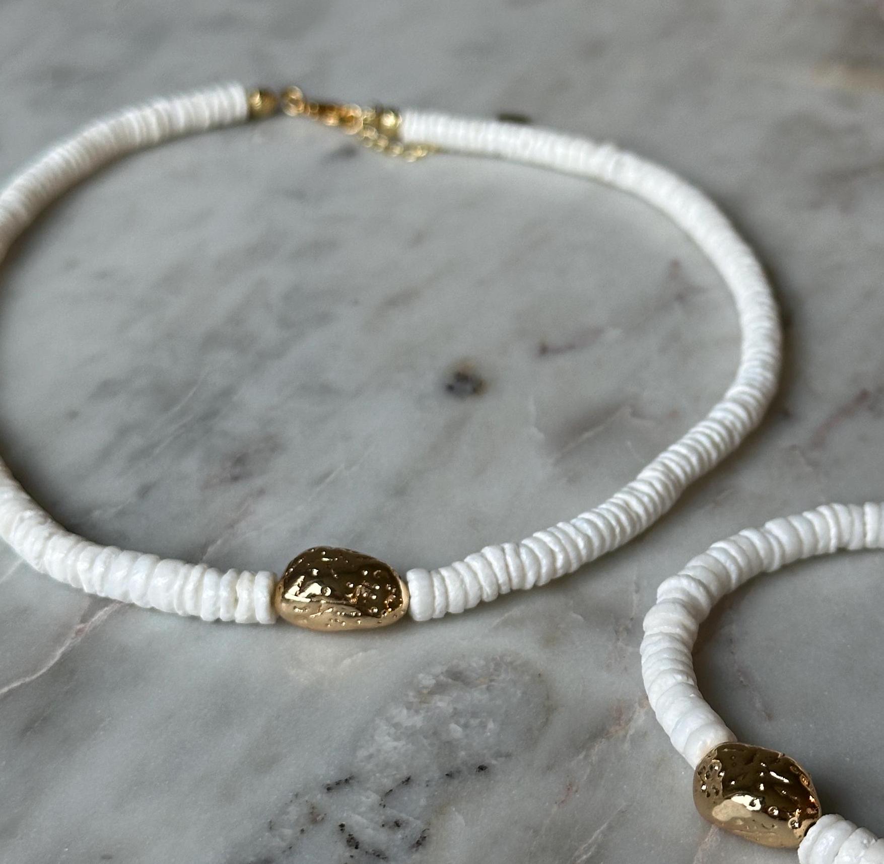 Kakonia 6 Pezzi Collana Di Conchiglie Bracciale Da Surfista Per Uomini Collana Di Conchiglie Puka Collana Girocollo Bracciale Set Di Gioielli Da Spiaggia Estivi Hawaiani - 7