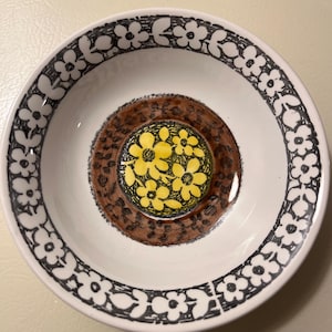 Kathie Winkle Lemon Grove Cereal Bowls - Broadhurst Pottery Set of 6