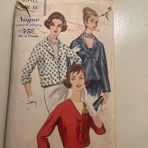 Mode 9962 | Vintage Schnittmuster |Schnittmuster für Blusen | Größe 14