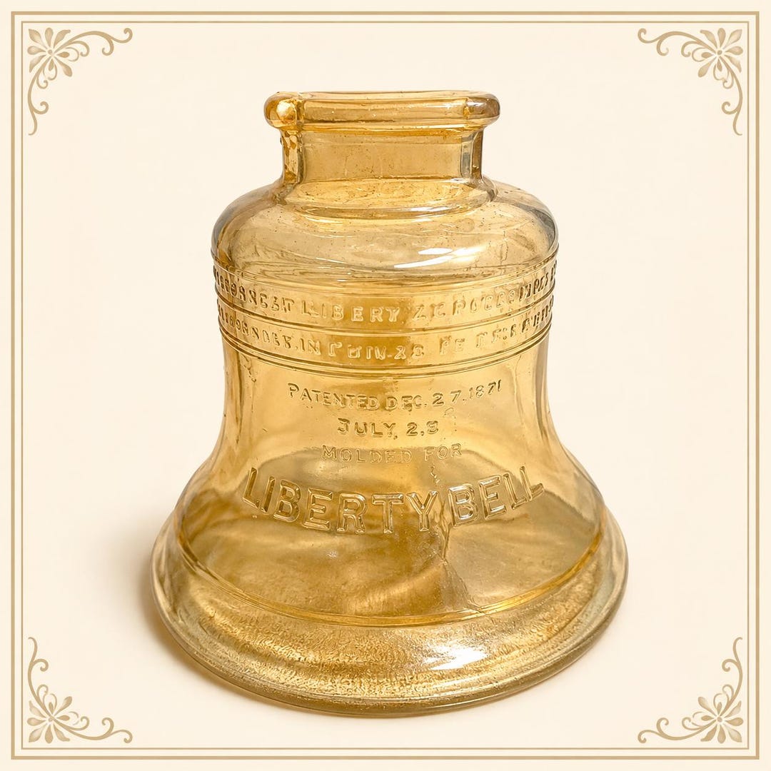 Amber Glass Liberty Bell Coin Bank: Americana Souvenir - Etsy