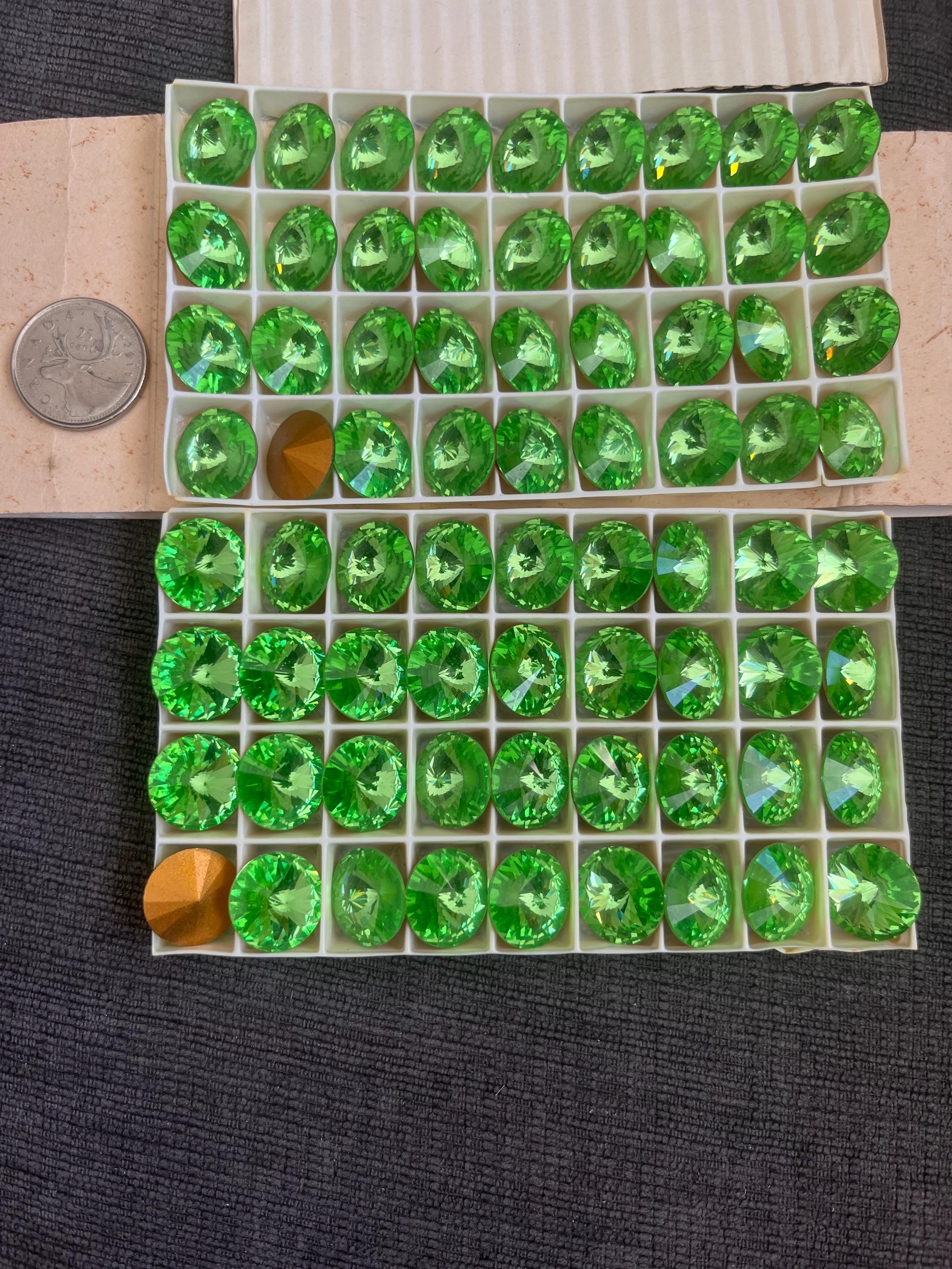 Vintage Swarovski Rivoli Peridot - Etsy