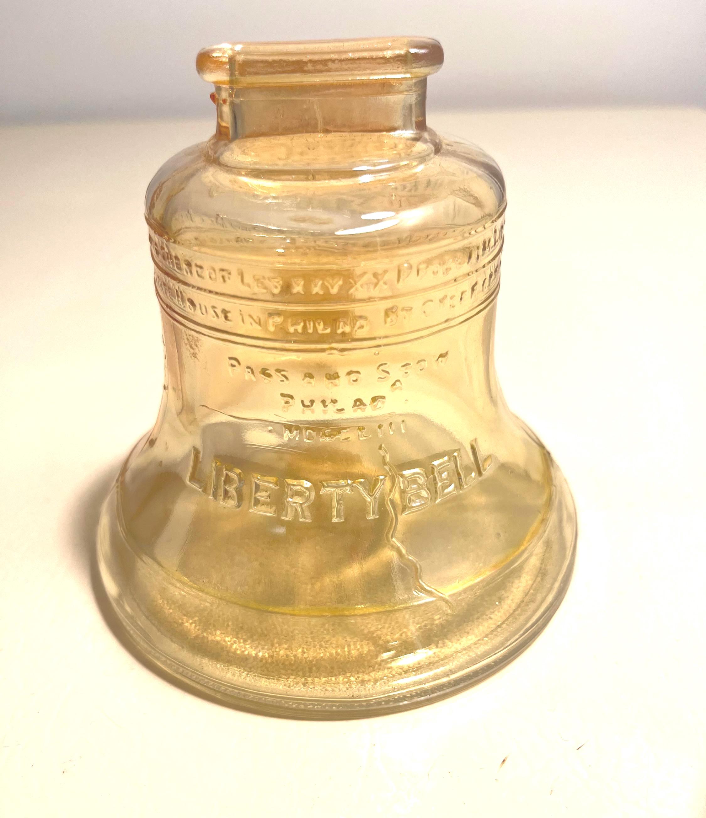 ヴィンテージの琥珀ガラス製リバティベル貯金箱：アメリカーナのお土産 - Etsy 日本