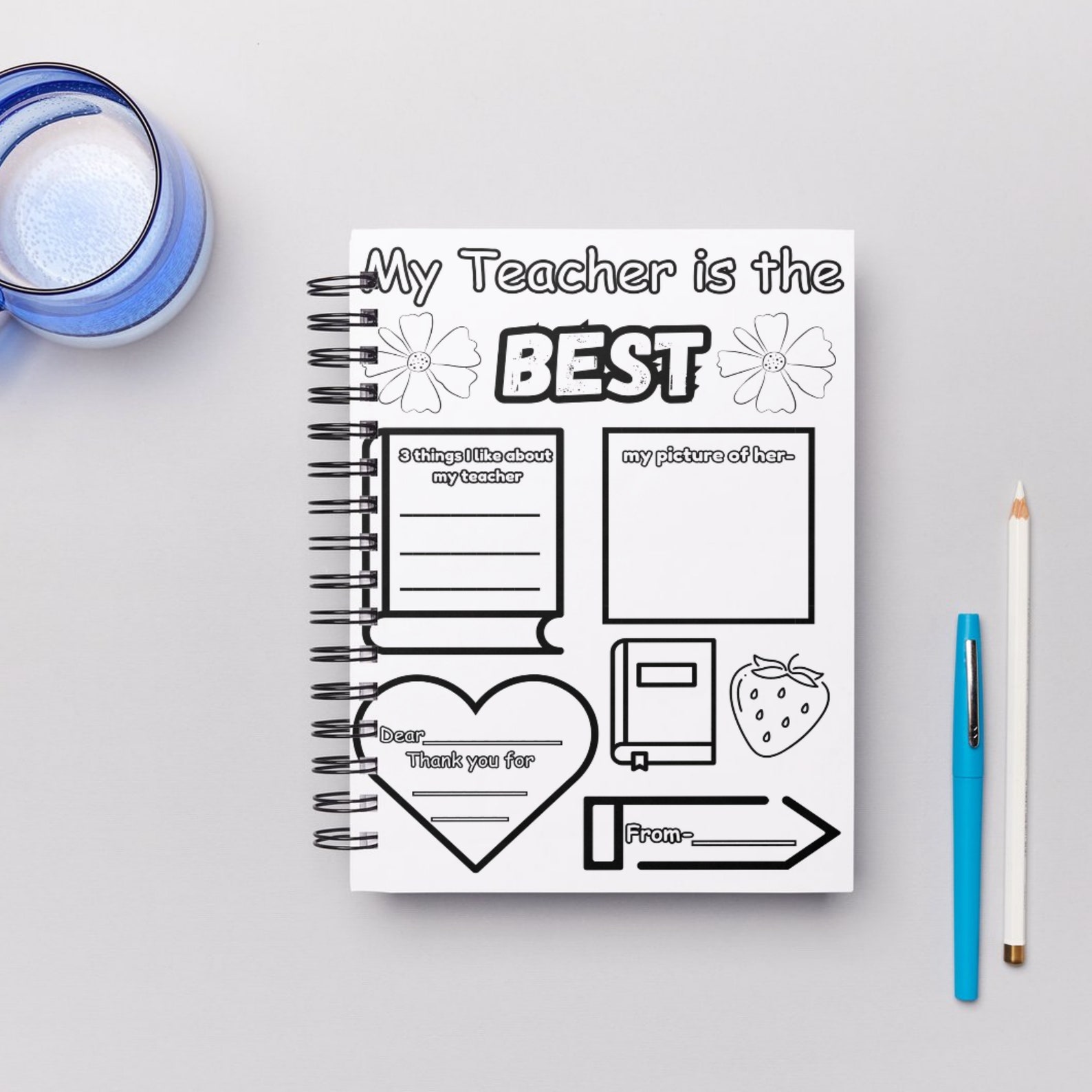 Teacher Appreciation Coloring Pages Printable,best Teacher Card Thank