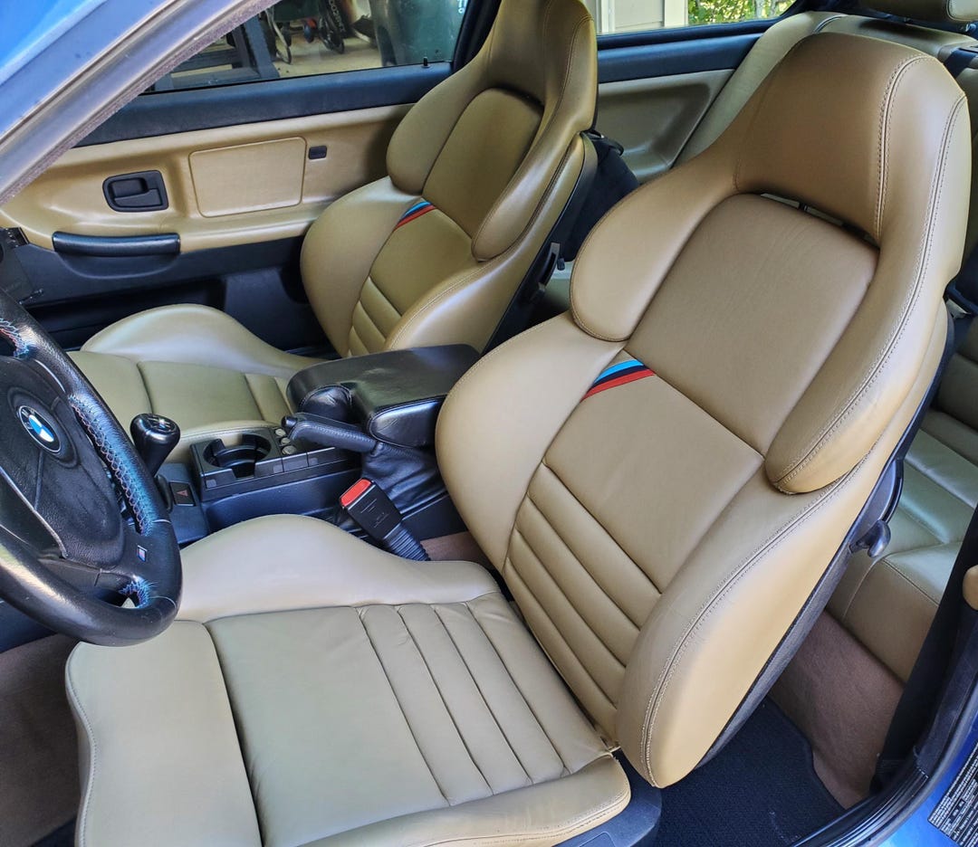 BMW E36 M3 Vader Seat Covers (1994-1999) - Beige Faux Leather - Etsy