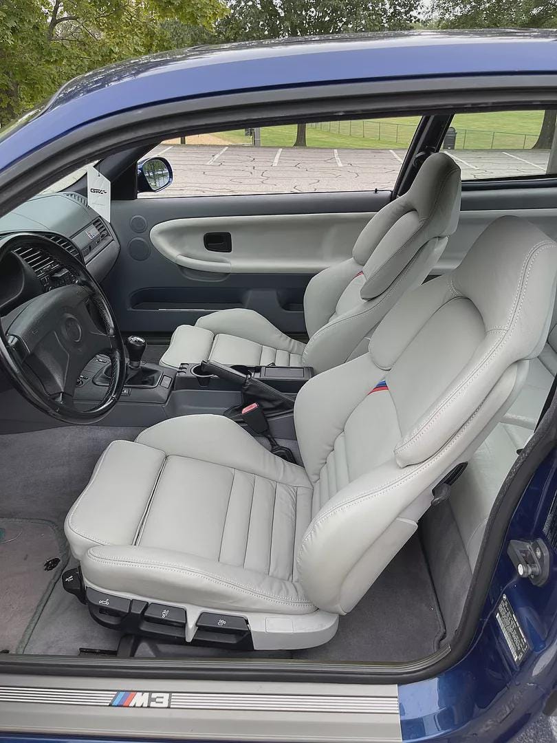 BMW E36 M3 Vader Seats: Gray Faux Leather Replacement Covers (1994-1999) -  Etsy, image size:810x1080