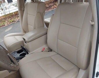 thumbnail image 2 of OEM Replacement Leather Seat Cover For Lexus LX470 Driver Bottom (1998-2007) - Tan/Ivory 2 of 4