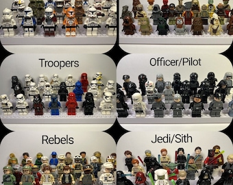 Lego Star Wars Minifigure (You Choose Type) Jedi Sith Rebel Creature Trooper Clone Pilot Mini Fig Authentic (1 Figure Per Order) Blind Bag