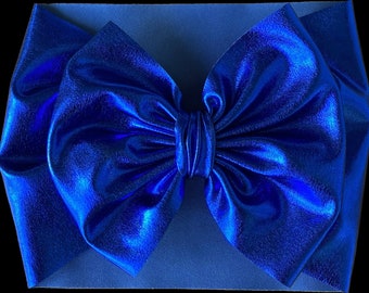 Blue Bullet Bow + Headwrap   main image 0