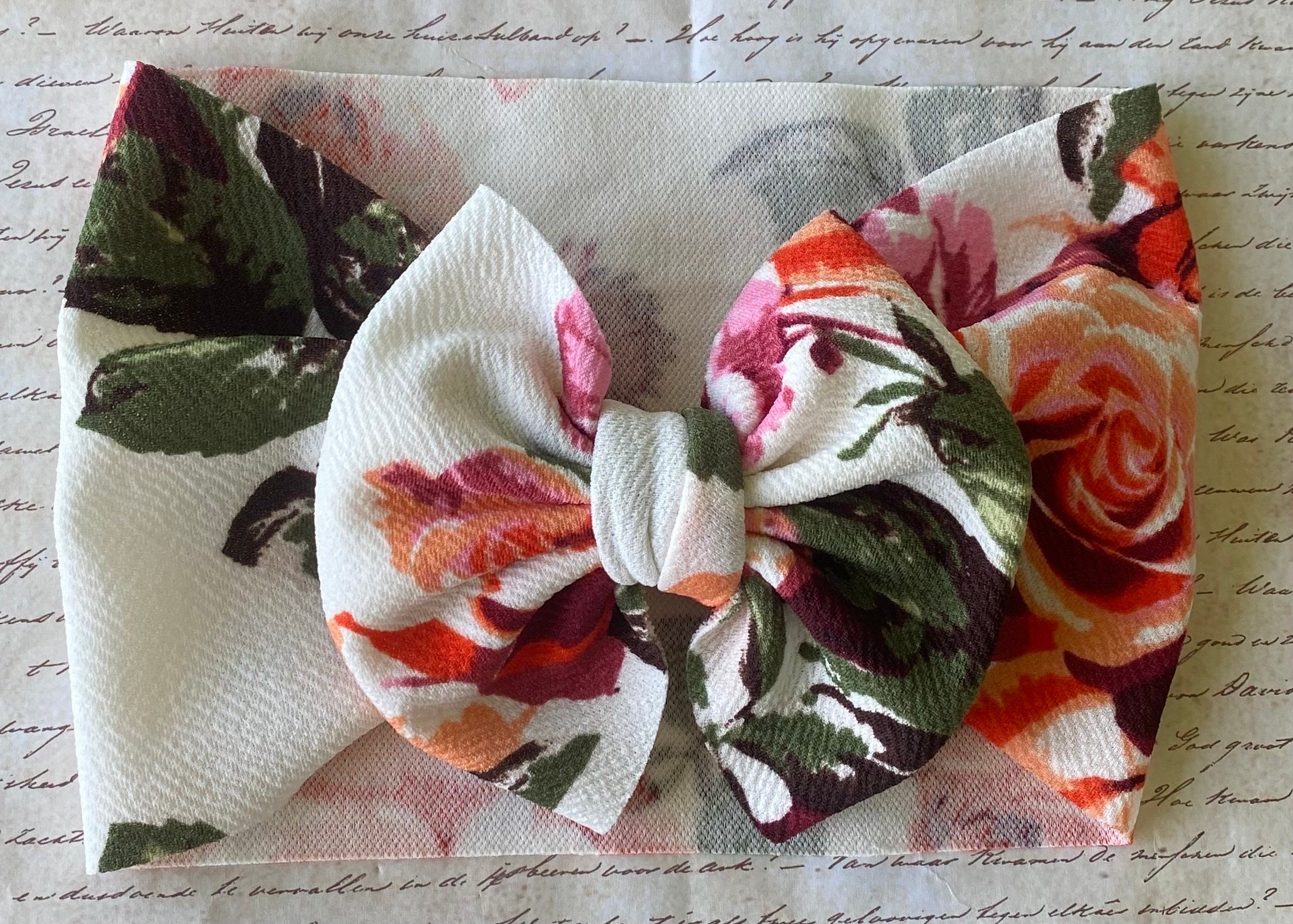 Coral Headwrap - Etsy display picture 1