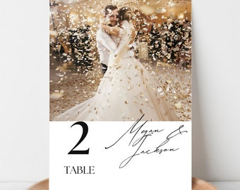 Hochzeit Tischnummer | klassisches Design | sofort Download | editierbar | digitale Vorlage | Tischnummern | moderne Hochzeit | druckbar